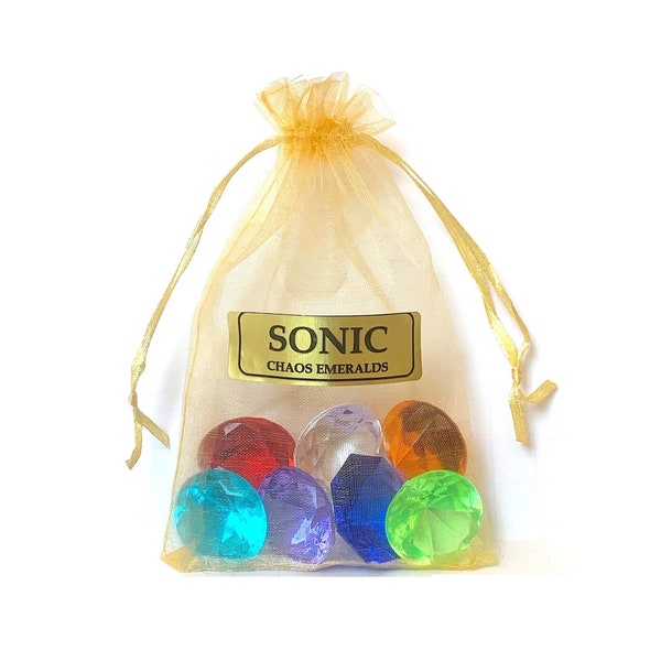 Sonic Chaos Emeralds - Set of 7 - in a Bag