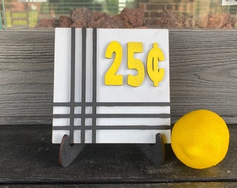 Lemonade 25 Cent Sign Etsy