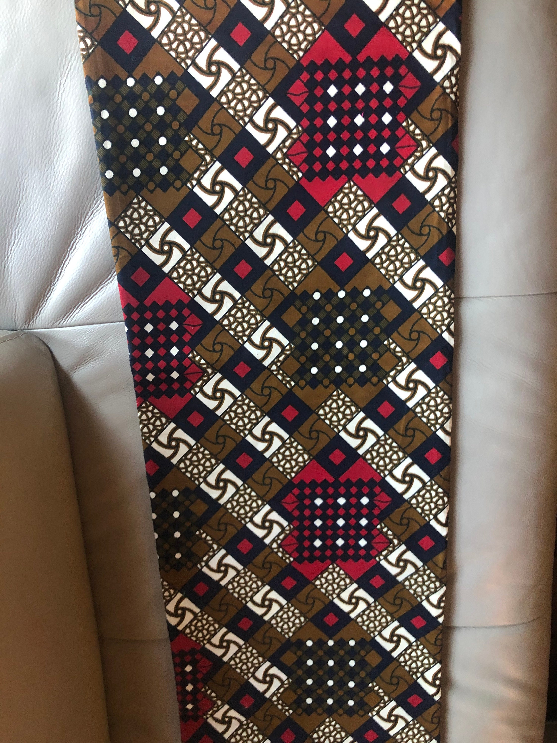 Vibrant Ankara Fabric, Geometric African Print, 3 Yards - Etsy