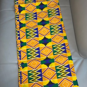 African Fabric Per Yard, Kente Fabric, Ghana Fabric per yard,