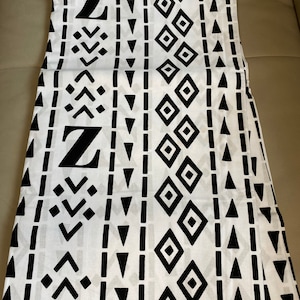 3 Yards African Fabric, Black and white fabric, Ankara fabric, Nigeria Fabric, Ghana Fabric