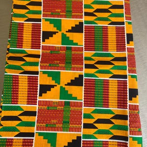 Kente Fabric per yard, African Print Fabric, Ankara Fabric, Kente, Ghana Kente, Nigerian Fabric