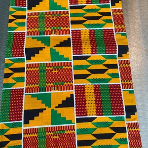 Kente Fabric Per Yard, African Print Fabric, Ghana Kente, Ankara Fabric, Face mask Fabric