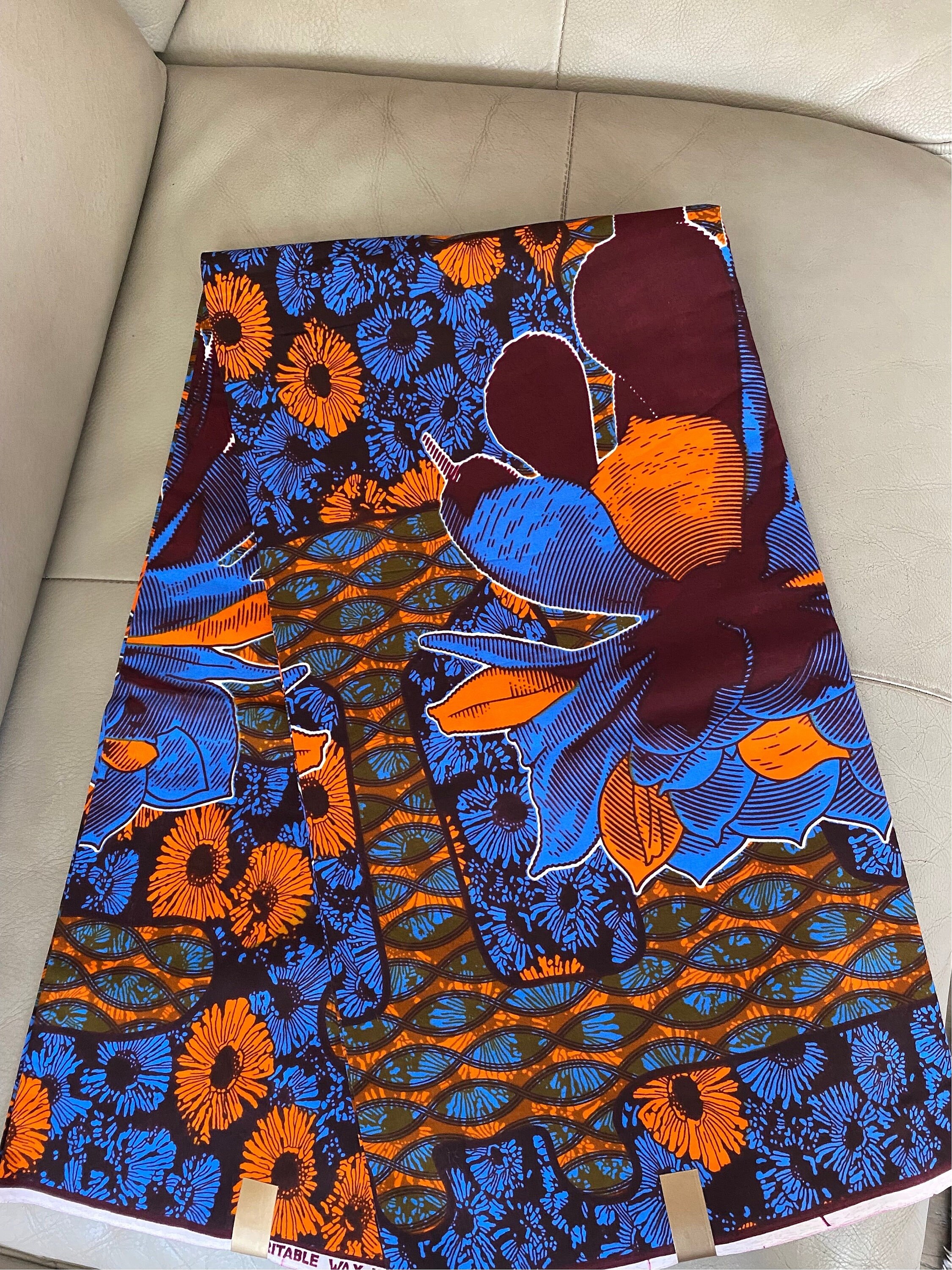 3 Yards African Fabric, Ghana Fabric, Nigeria Fabric, Ankara Fabric