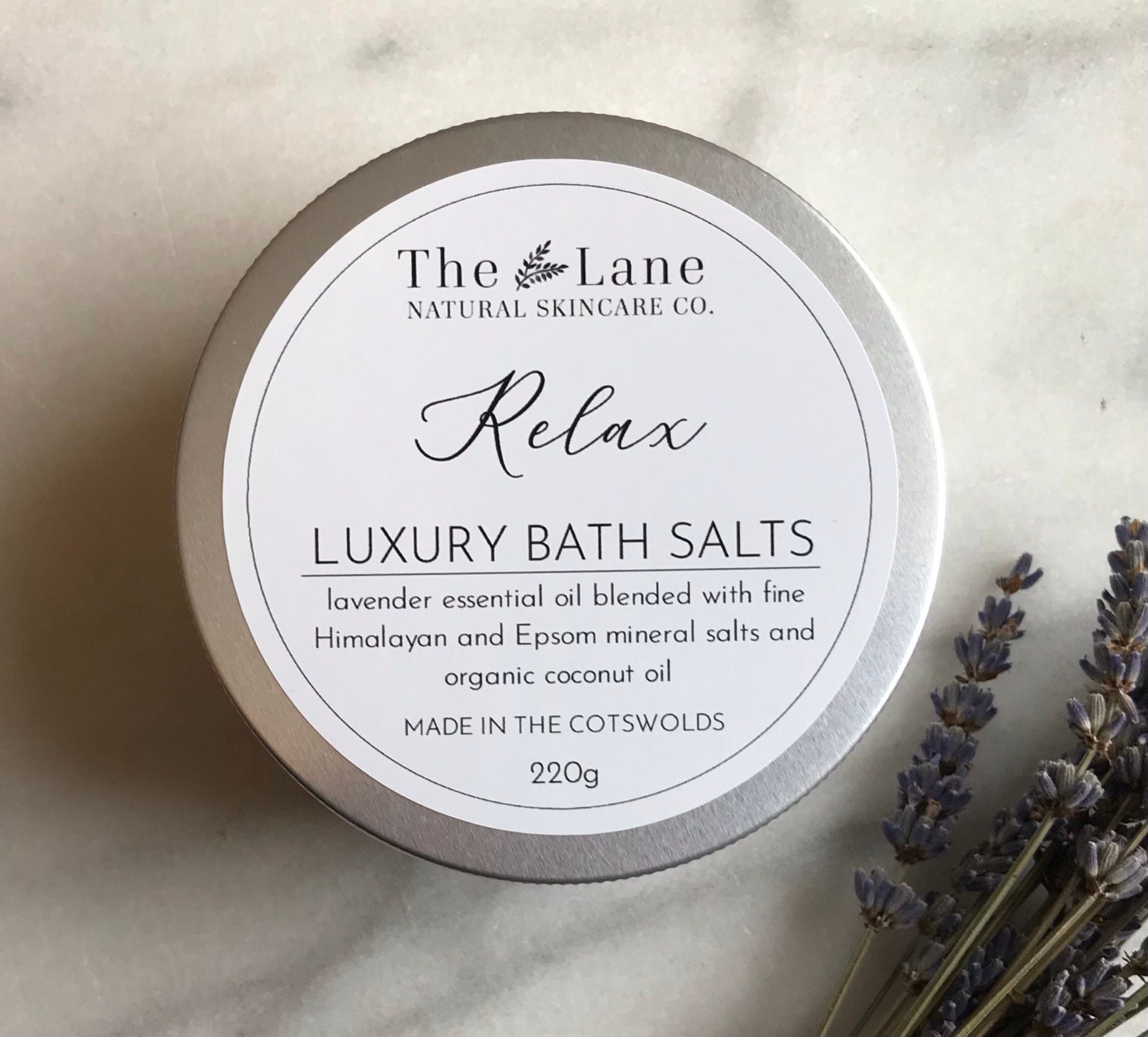 Luxury Organic Bath Salts Lavender Etsy