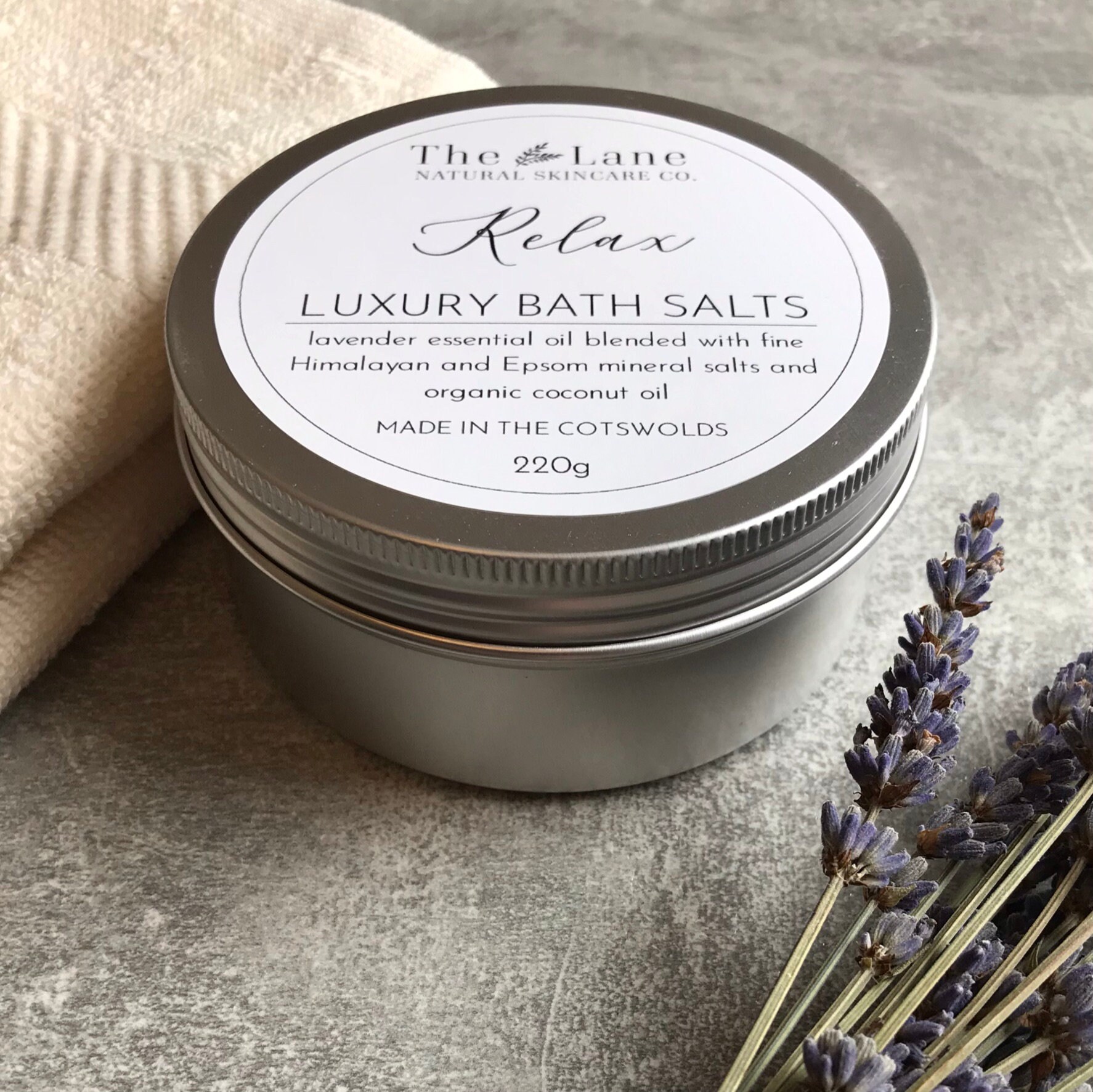 Luxury Organic Bath Salts Lavender Etsy