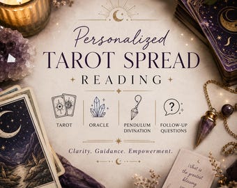 Same Day Personalized Tarot Spread Reading, Oracle, Pendulum Divination, Follow-up Questions