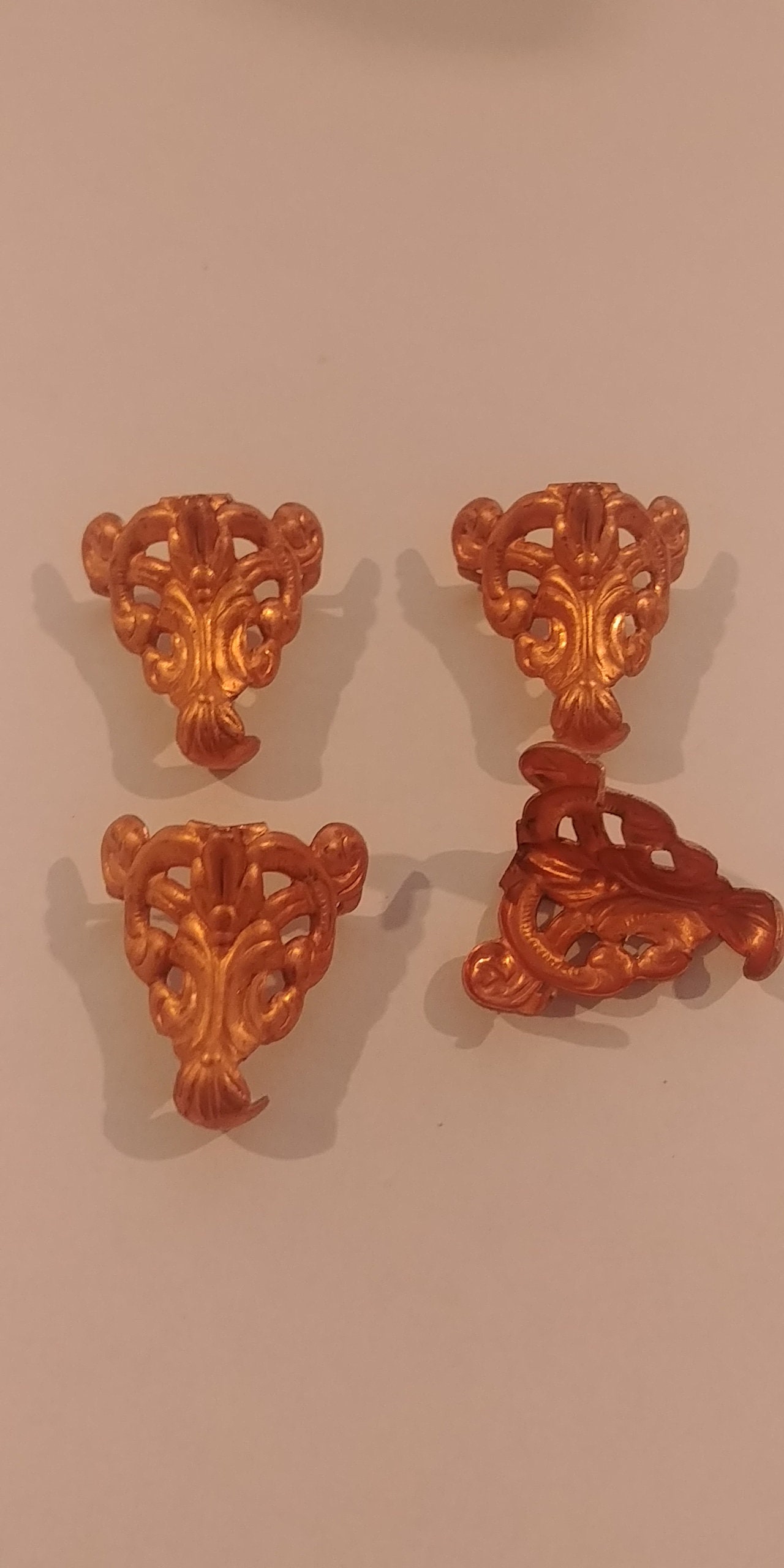 Brass Feet for Jewelry Box Making Set of four Celtic Open Etsy