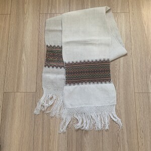 Vintage towel, embroidered towel, handmade embroidery, cross-stitch, Ukrainian embroidery, embroidered napkin, Ukrainian folk embroidery #9