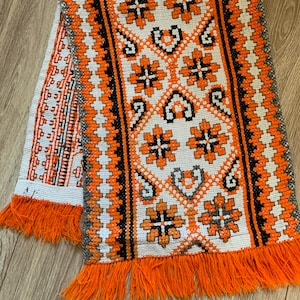 Vintage towel, embroidered towel, handmade embroidery, cross-stitch, Ukrainian embroidery, embroidered napkin, Ukrainian folk embroidery #19
