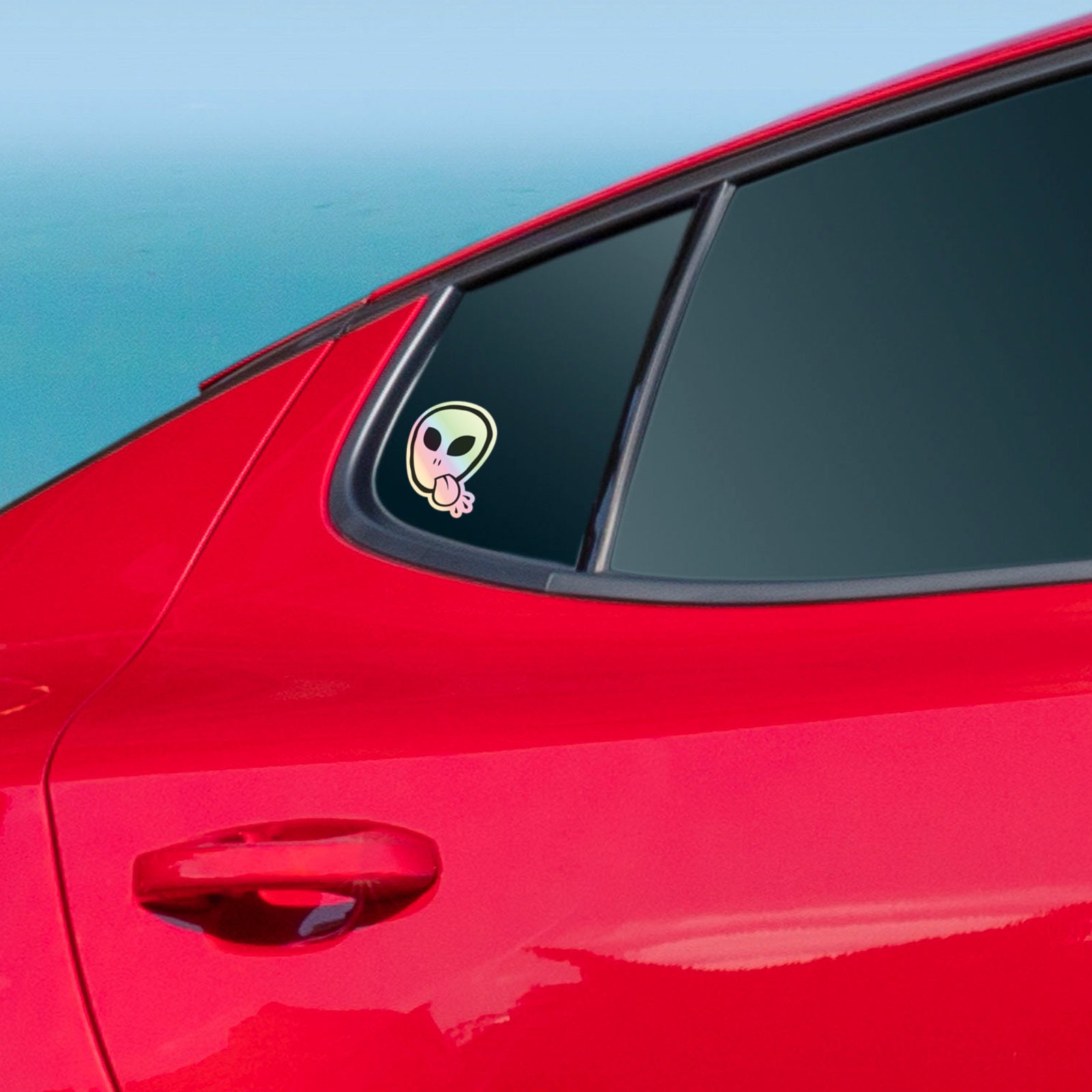 Alien Face Sticker, Rude Alien, UFO, Alien, Space, Funny, Extra ...
