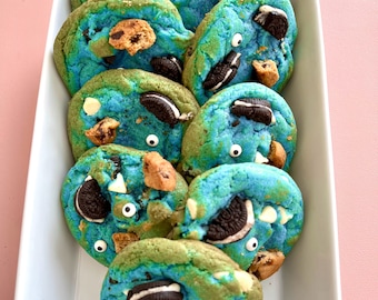 Gourmet Cookie Monster cookies - 8 piece - individually wrapped cookie box