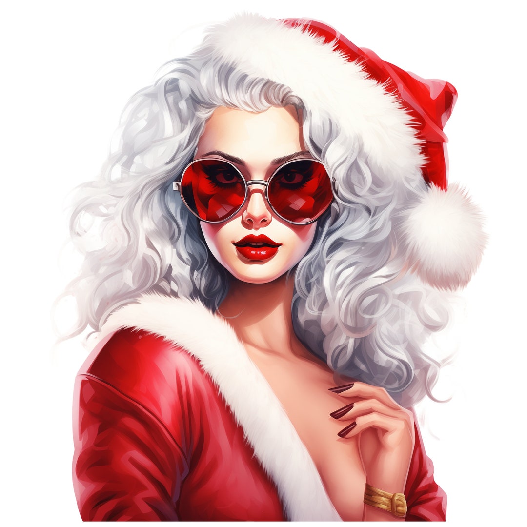 Premium Sexy Mrs. Claus SVG, Cool Mrs. Claus PNG, Funny Christmas