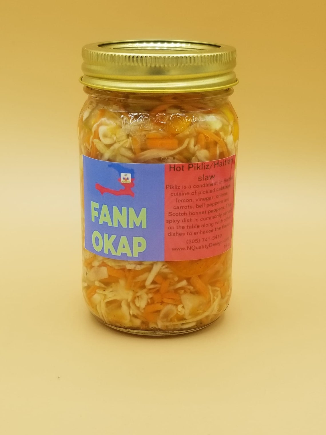 Pikliz haitian Pickled Vegetable Relish Etsy