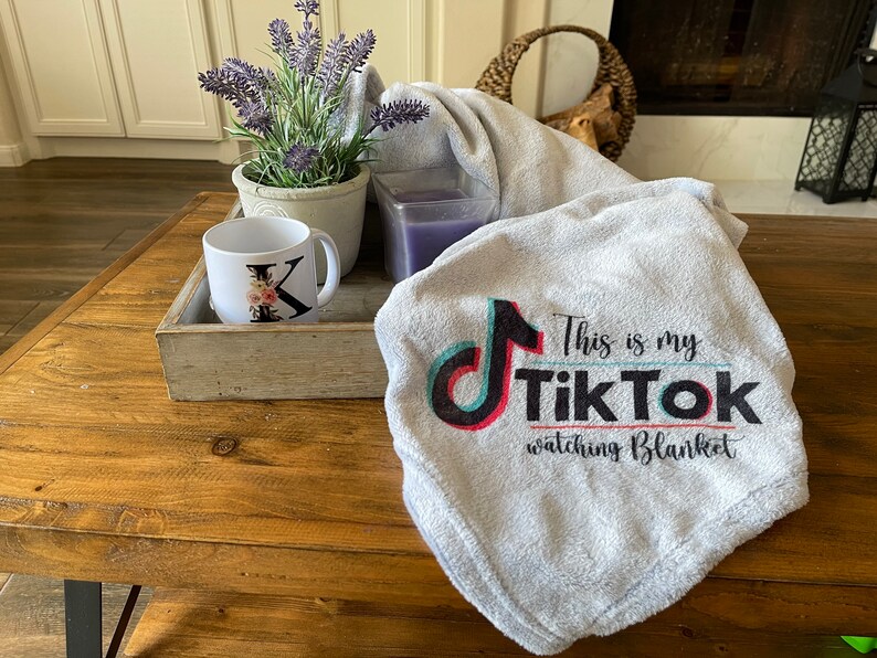 Tiktok watching blanket tiktok fleece blanket tiktok Etsy