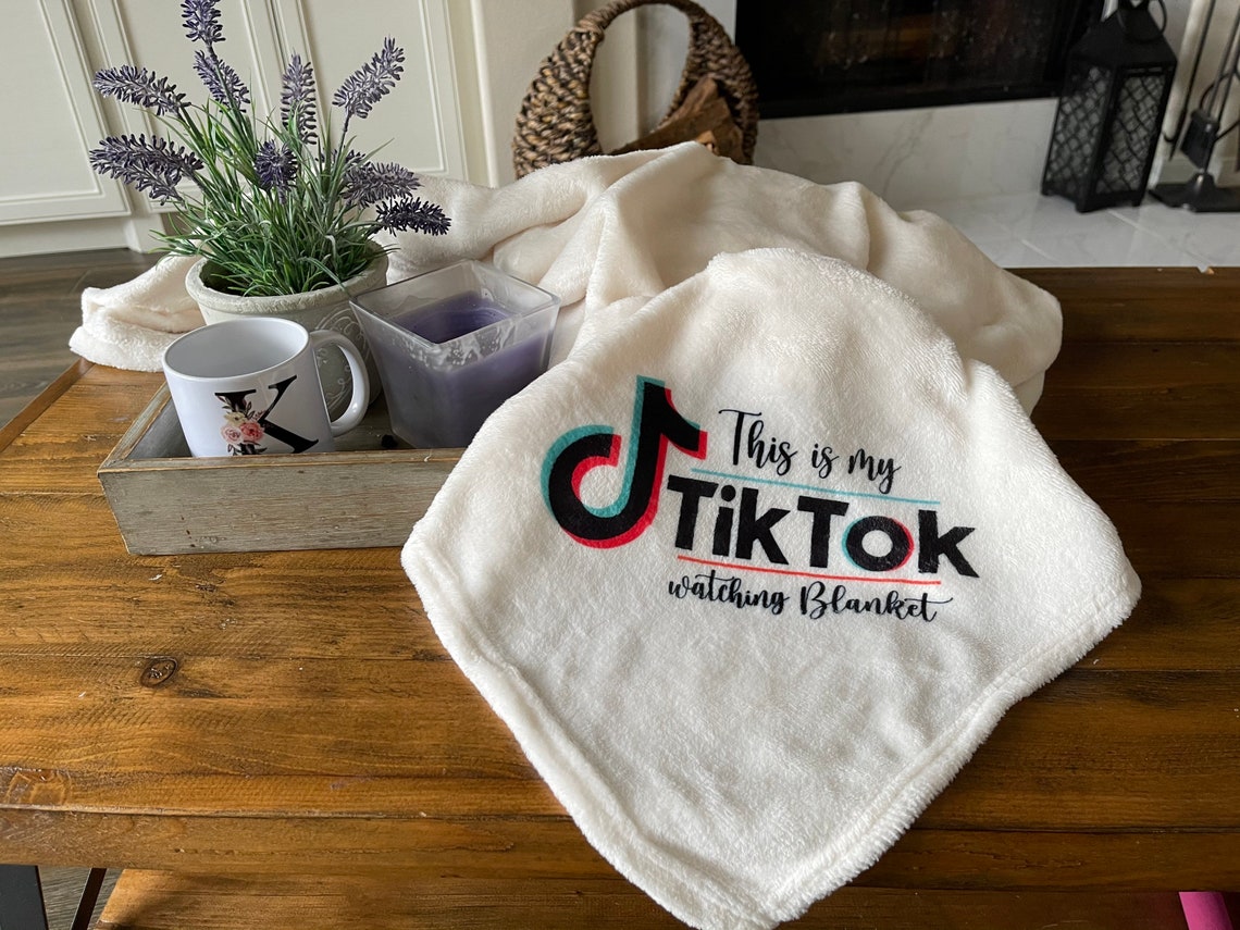 Tiktok watching blanket tiktok fleece blanket tiktok Etsy