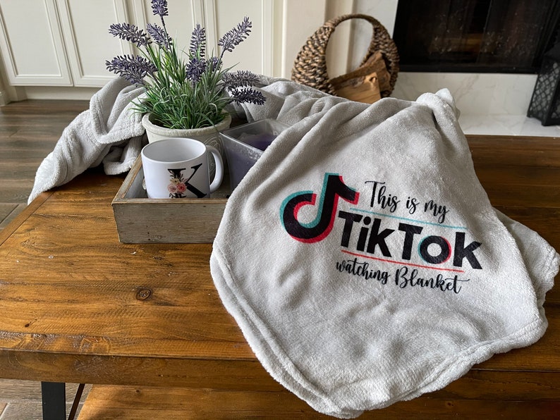 Tiktok watching blanket tiktok fleece blanket tiktok Etsy