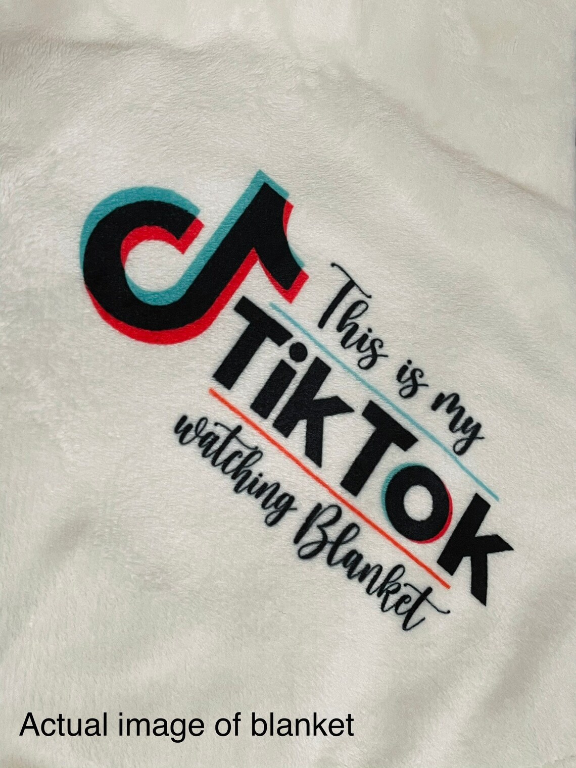 Tiktok watching blanket tiktok fleece blanket tiktok Etsy