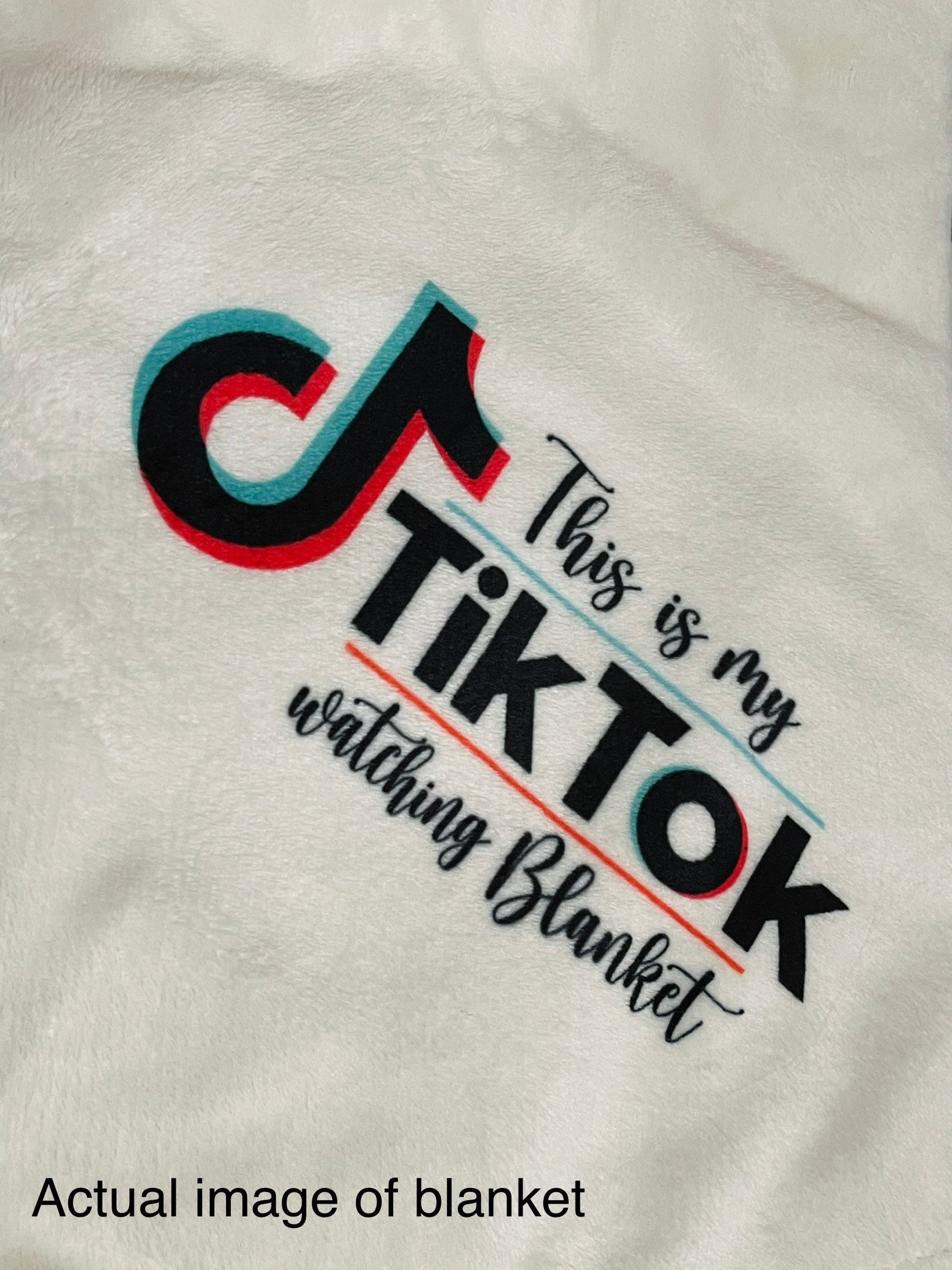 Tiktok watching blanket tiktok fleece blanket tiktok Etsy