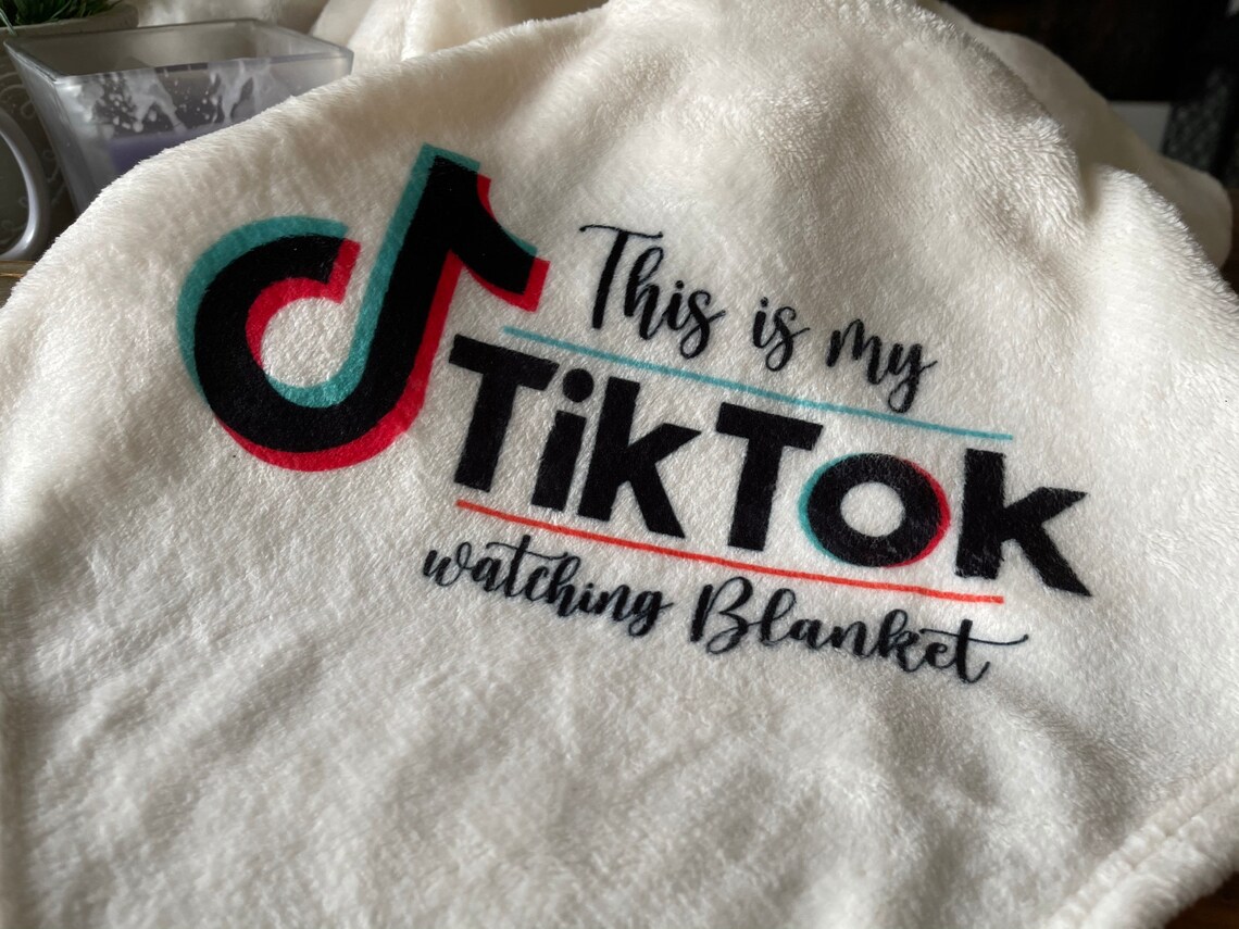 Tiktok watching blanket tiktok fleece blanket tiktok Etsy