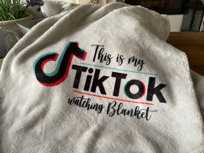 Tiktok watching blanket tiktok fleece blanket tiktok Etsy