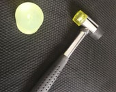 1 PC Rubber Hammer & 2 PCs Rubber base for Safety Eyes and Washer installation tool for DIY doll plush amigurumi making