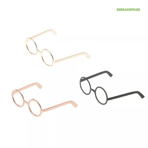 1 PC 1/6 Action Figures Toy Metal Glasses #Doll Toy Amigurumi Knitted Crocheting DIY Plush Stuff Toy Doll Animal Making Supplies--1 size