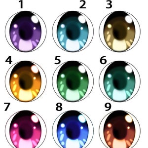 8/10/12/13/14/15/16/18/20/25mm 20PCs - Round Eyes Round Glass Cabochons-Flat Back Eyes #Toy Doll Plush Animal Craft Making