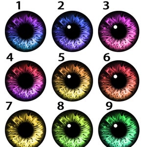 8/10/12/13/14/15/16/18/20/25mm 20PCs Flat Back Eyes Round Shape Glass Cabochons-Flat Back Eyes #Toy Doll Plush Animal Craft Making