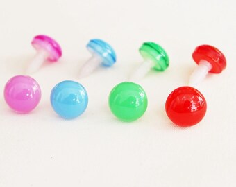 14mm 20PCs Animal Round Plastic Safety Eyes with Washer - 4 Color option