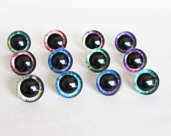 9mm 12mm 14m 16mm 20mm 25mm 30mm 35mm 10Pairs Glitter 3D Safety Eyes with Washer #DIY amigurumi crochet plush stuffed doll animal craft