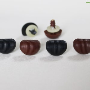 18mm--20PCs Schwarz Braun PlüschPuppe Spielzeug Sicherheitsstreifen Nase mit Waschmaschine #DIY Amigurumi gehäkelt Plüschpuppe Spielzeug