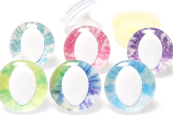 25mm 10Pairs Safety Cat Eyes in Assorted Colour Back Glitter in White Pupil Cat 3D Safety Eyes #DIY amigurumi plush stuffed making