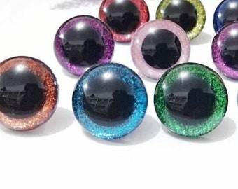 Tamaño: 30 mm/40 mm/50 mm 10 pares de ojos de seguridad redondos de colores brillantes con arandela #DIY amigurumi peluche relleno tejido a crochet muñeca animal artesanía