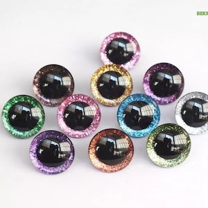 PURPLE Hand Painted Eyes 12 Mm 15 Mm 18 Mm 20 Mm Safety Eyes