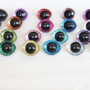 5 Pairs[10PCs] Oval 3D Safety Eyes--Oval Craft Eyes--Size 20x23mm / 23x28mm #DIY amigurumi plushies stuffed animal doll making