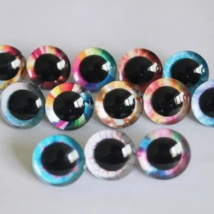 9-35mm - 20PCs 3D Glitter Plush Toy Safety Eyes #DIY doll animal craft #Amigurumi Knitted Toy Eyes #DIY crocheted animal