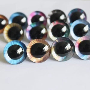 9/12/14/16/18/20/25/30/35mm - 20PCs 3D Glitter Plush Toy Safety Eyes