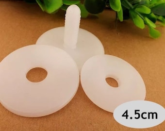 45mm - 40 sets DIY doll toy white joints #DIY Doll Toy Plush Stuffed Animal Craft #TeddyBear Animal Making Joint