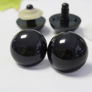 10Pairs Size 28mm 30mm 40mm 50mm Big Size Black Safety Eyes with washer #DIY Plush Amigurumi Stuffed Crochet Craft for Doll Animal making