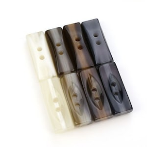 5 stuks 40 mm: harsknop met 2 gaten inknijpen #naaien/handwerken/kleding #zelf maken jas/blazer/overjas/tassen maken