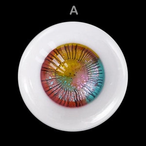 1 Pair 10mm 14mm Glass Eyes Eyeball for Doll BJD making with 10 colours option #DIY doll eyeball round eyes