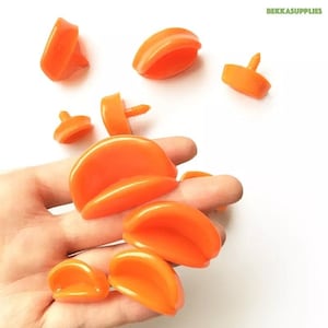 10 stuks Grootte: 24 mm 30 mm 38 mm 42 mm Duck Orange Safety Mouth met ring #DIY pluche gevulde amigurumi maken