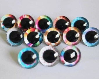 9-35mm - 20PCs 3D Glitter Plush Toy Safety Eyes #DIY doll animal craft #Amigurumi #Knitted Toy Eyes #DIY crocheted animal
