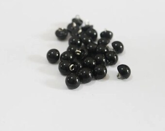 100PCs 8mm 9mm 10mm 11.5mm 12.5mm 15mm 18mm 21mm 25mm Doll Toy Black Eyes with Metal Shank Sewing Eyes #DIY amigurumi plush stuffed making