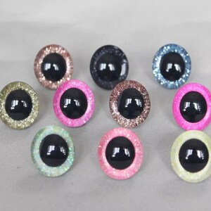 9-35mm - 20PCs 3D Candy Color Toy Doll Plush Safety Eyes with washer #DIY amigurumi crochet plush doll toy making