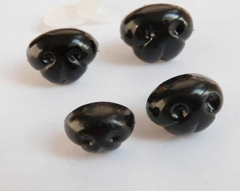 40PCs 14x18mm/15x20mm/17x22mm/18x24mm/Mixed Sizes Black Safety Noses with washer for DIY amigurumi plush stuffed doll animal toy making
