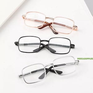 1 PC 8.5cm - Doll Fashion Rectangle Metal Frame EyeGlasses #DIY Plush Doll BJD Blyth American Girls Doll--3 color options