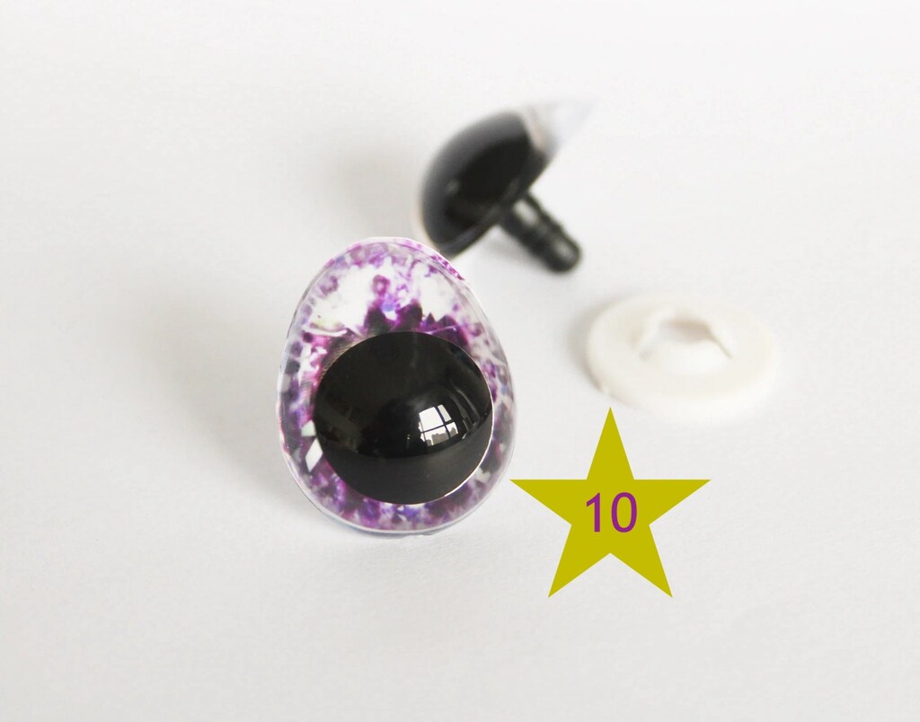 200 Occhi Finti Glitterati Autoadesivi 20 Mm – Per Artigianato, Decorazioni Fai Da Te E Biglietti