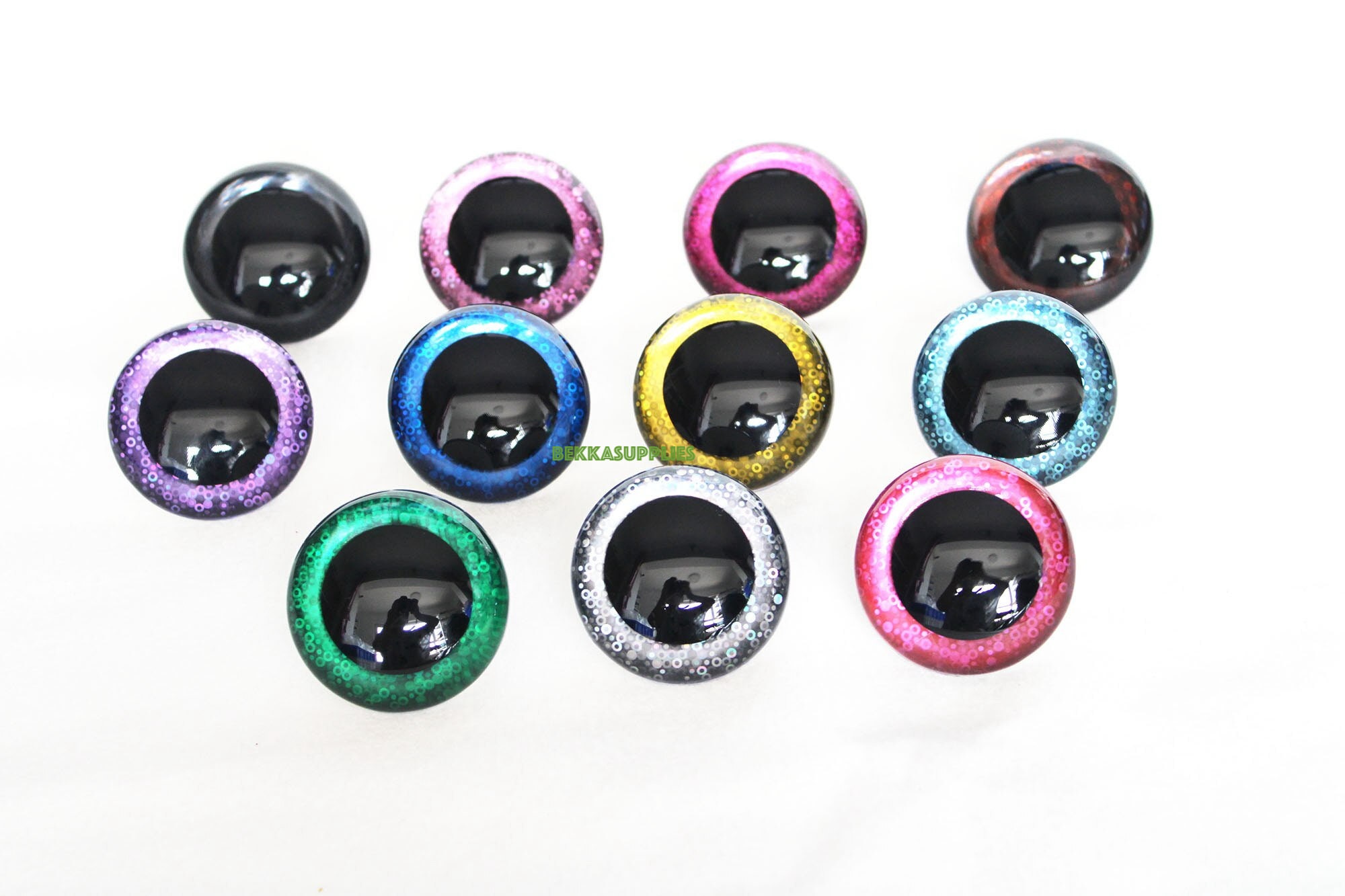 Hengxinchen 54 Pièces 3 Couleurs de Type D Nez de Sécurité en Plastique pour Animaux,3 Tailles Hengxinchen 54 Pièces 3 Couleurs de Type D Nez de Sécurité en Plastique pour Animaux,3 Tailles